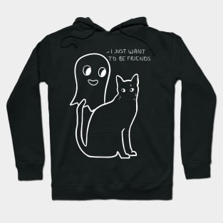 Cute Ghost Wants To Make Friends | Halloween Hoodie